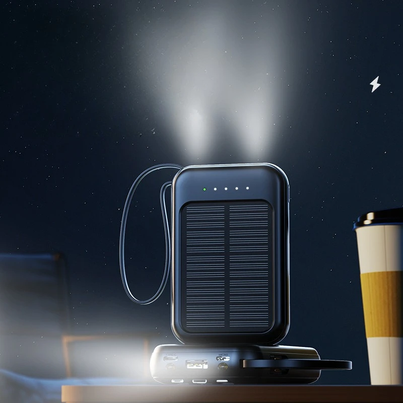 Solar Power Bank Built-in Cabl - Solar Emergency Charger review and price